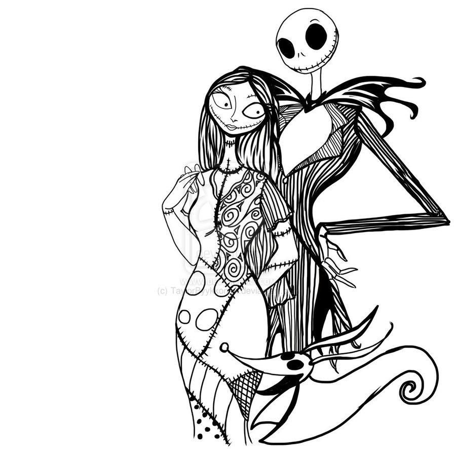 Free Printable Nightmare Before Christmas Coloring Pages - Best