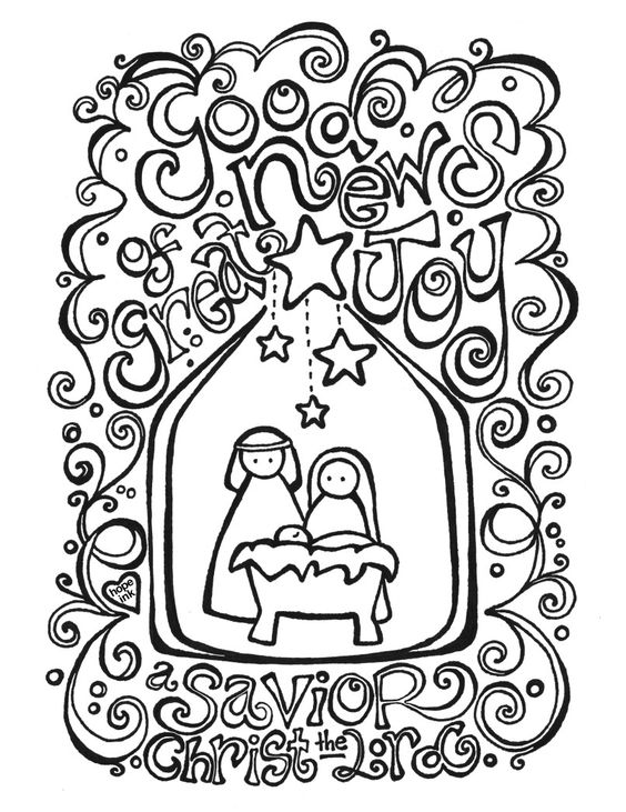 free printable nativity coloring pages for kids