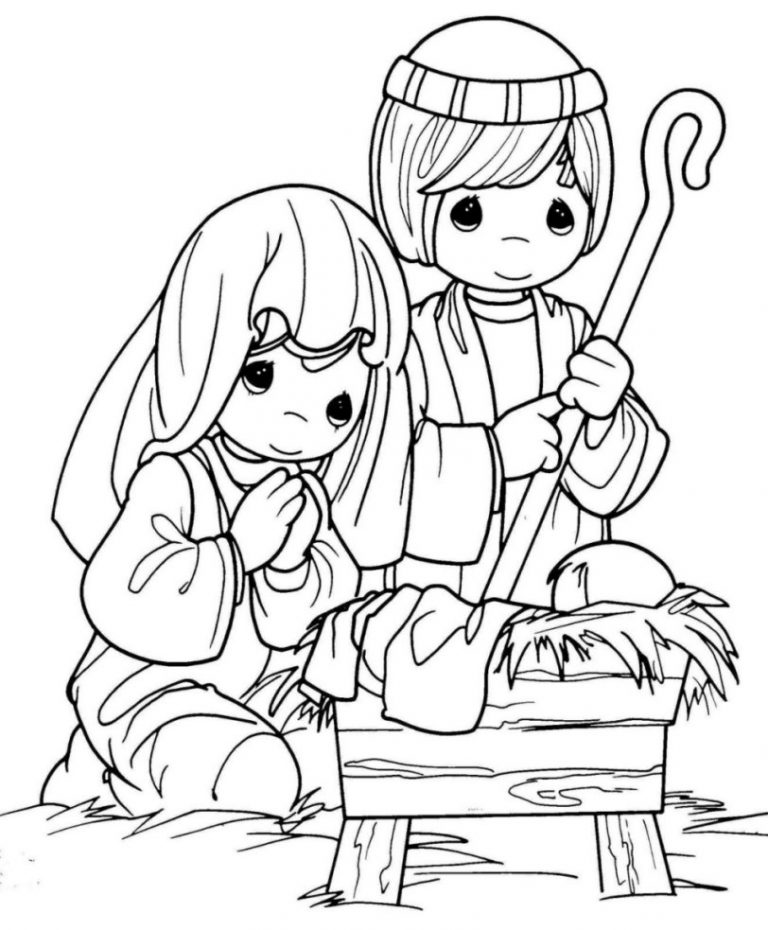 Free Printable Nativity Coloring Pages for Kids