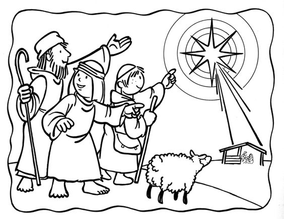 Nativity Coloring Pages For Kids 7