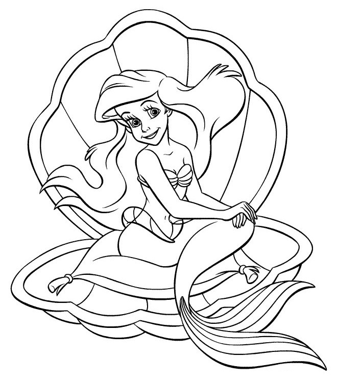 540 Collections Coloring Pages Princess Ariel  Latest