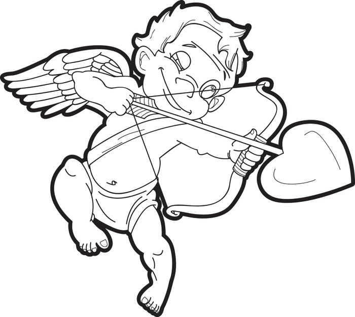 Baby Cupid Coloring Pages