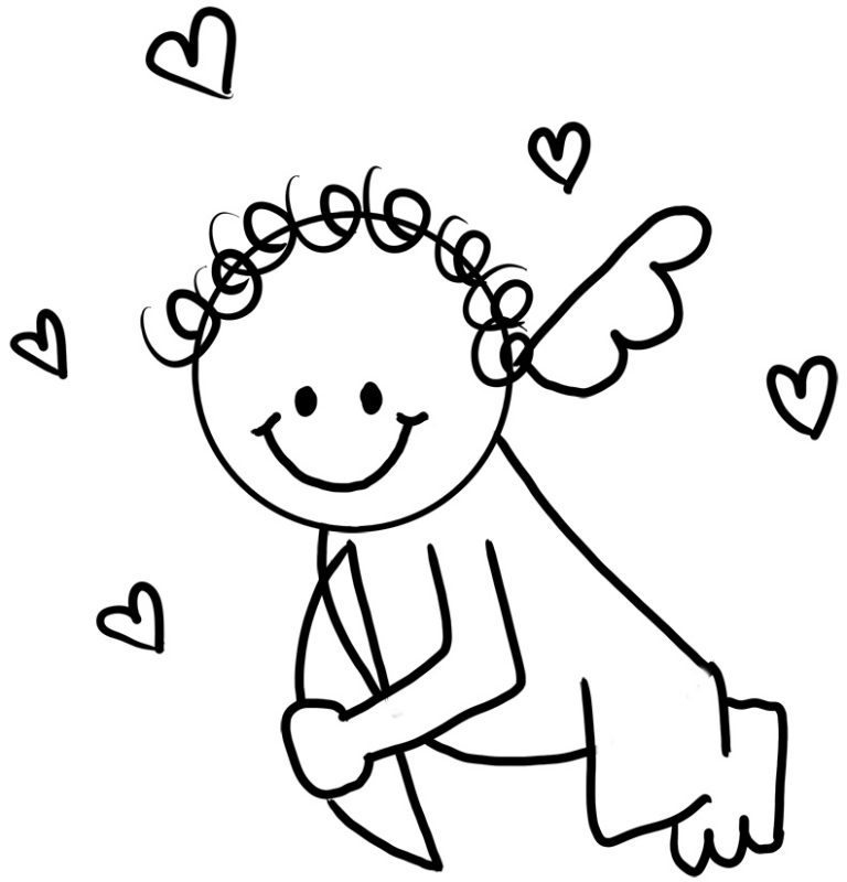 Cupid Coloring Pages - Best Coloring Pages For Kids