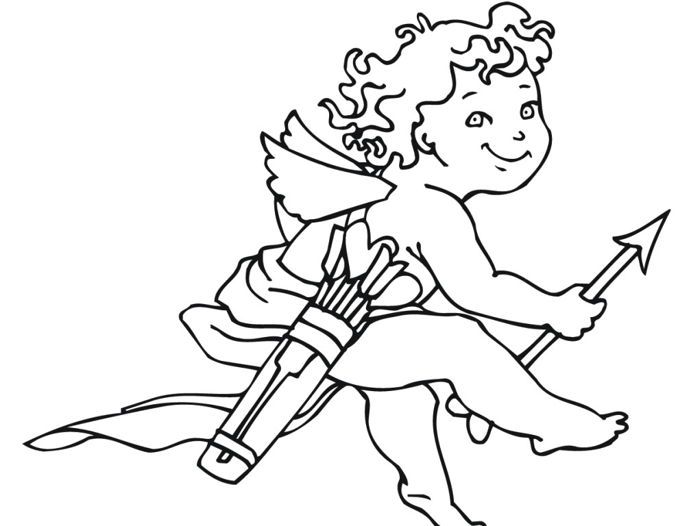 Cupid Coloring Pages - Best Coloring Pages For Kids