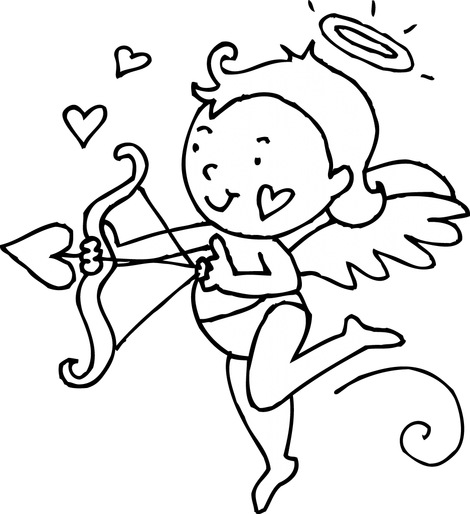 Cute Cupid Coloring Pages