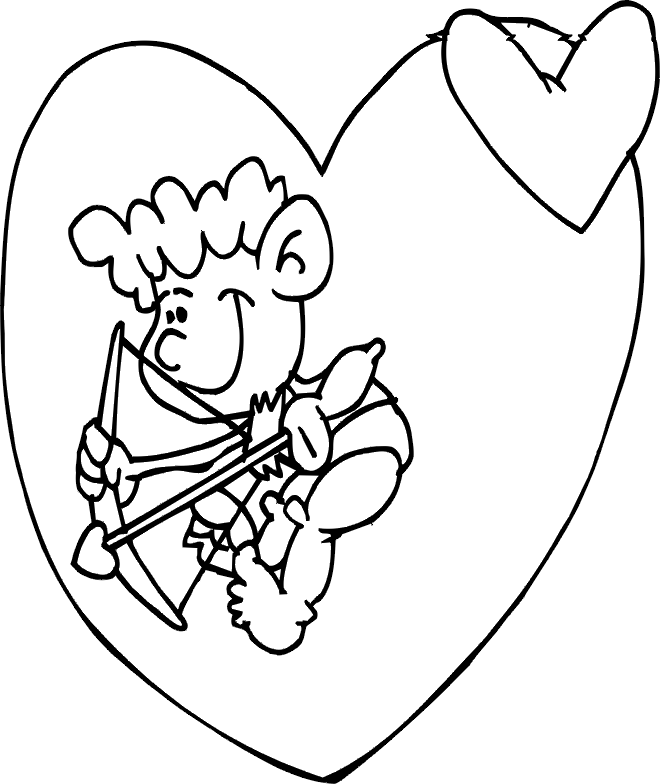 Download Free Cupid Coloring Pages