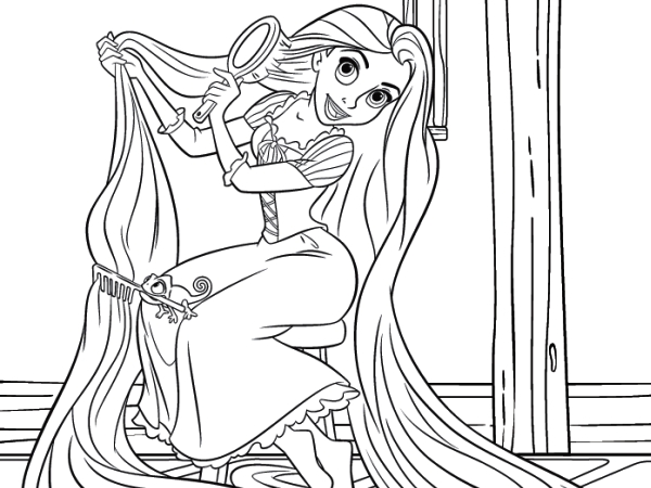 Download Free Rapunzel Coloring Pages to Print