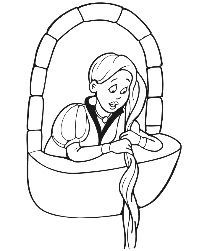 Download Rapunzel Coloring Pages to Print
