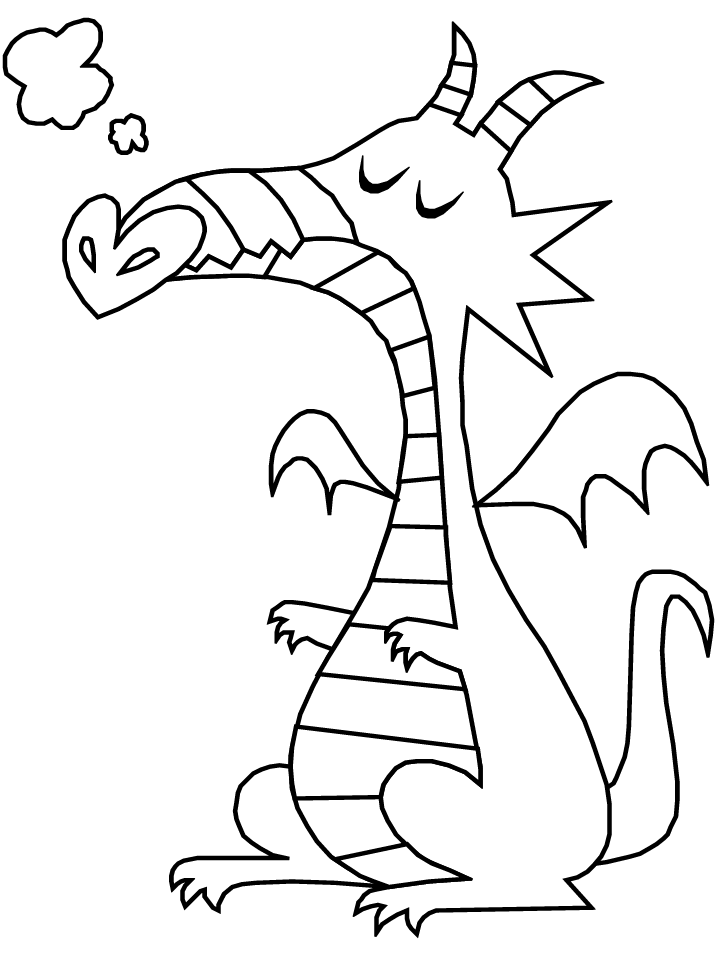 Fantasy Coloring Pages Dragon