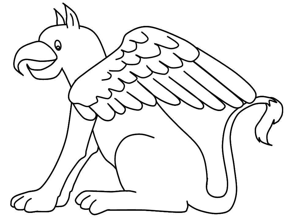 Fantasy Coloring Pages Griffin