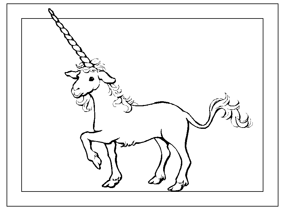 Fantasy Coloring Pages Printable Unicorn