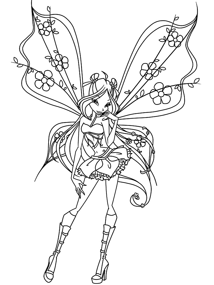 Fantasy Coloring Pages fairy