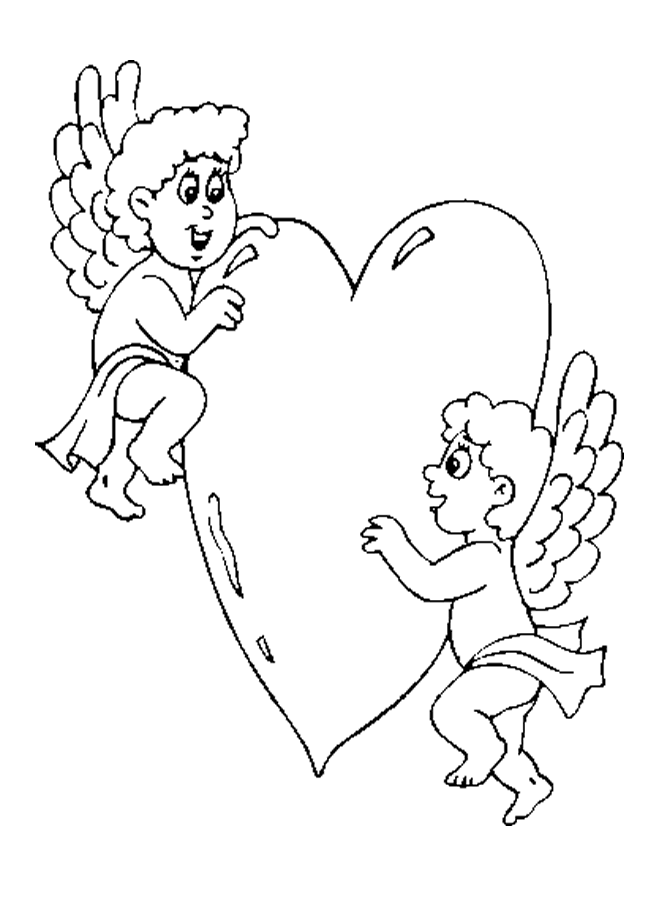 Free Cupid Coloring Page