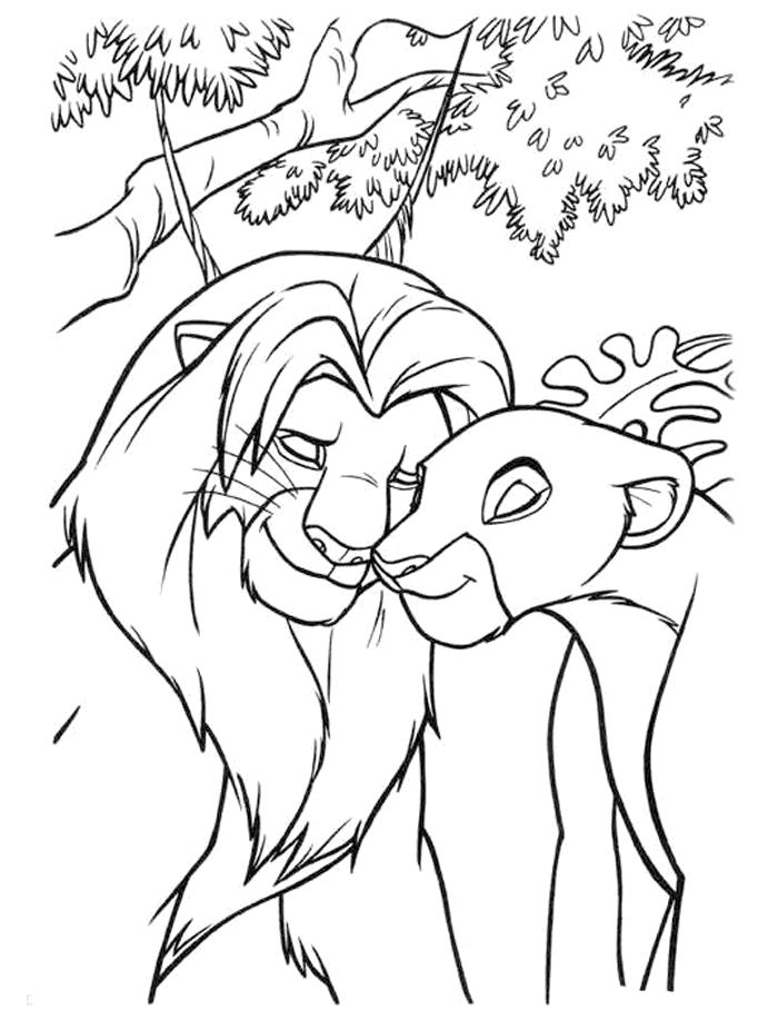 Free Lion King Coloring Page