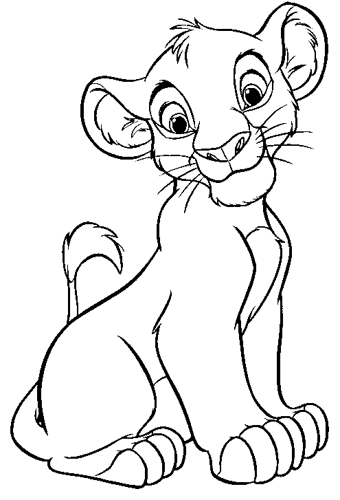 Free Lion King Coloring Pages Simba