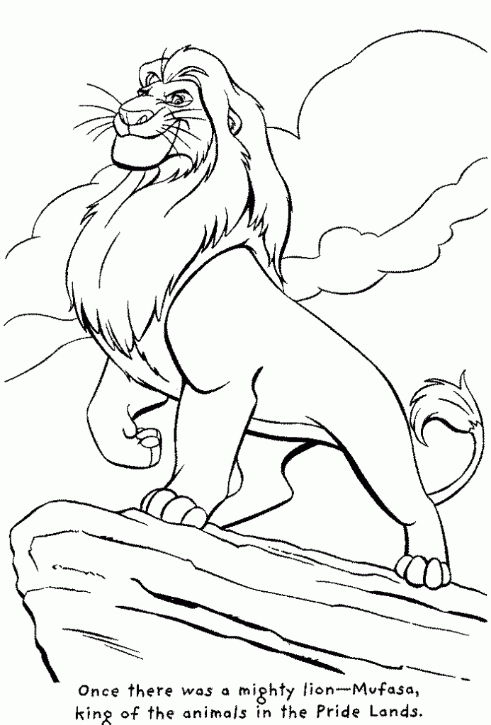 Free Lion King Coloring Sheets