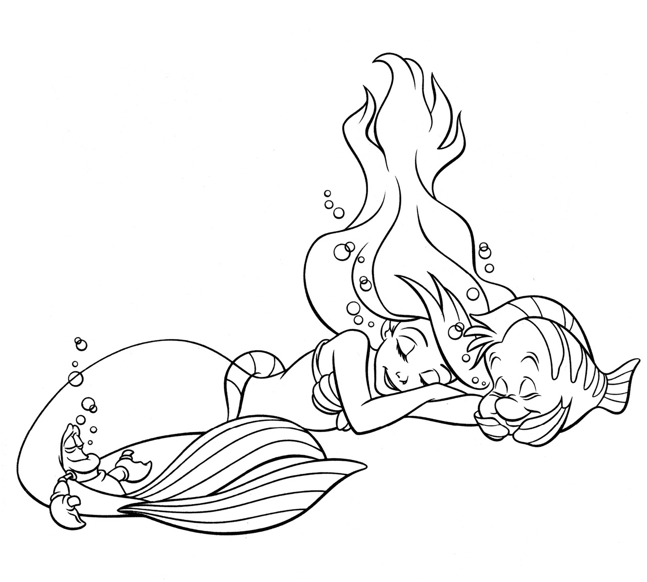 Ariel Coloring Pages Free Printable Coloring Pages
