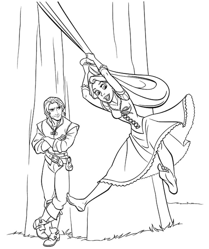 rapunzel coloring pages