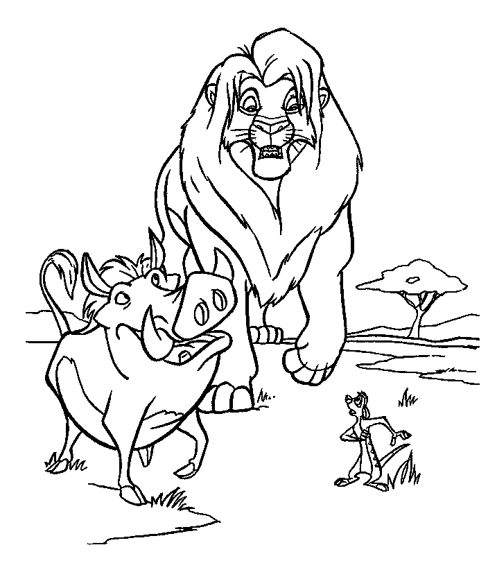 Lion King Coloring Pages Hakuna Matata