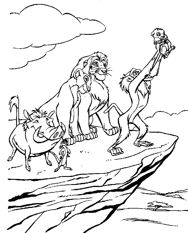 Lion King Coloring Pages the new king