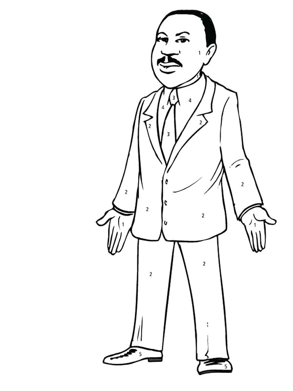 Mlk Coloring Page