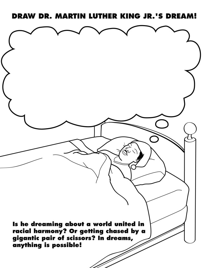 Martin Luther King Coloring Worksheet