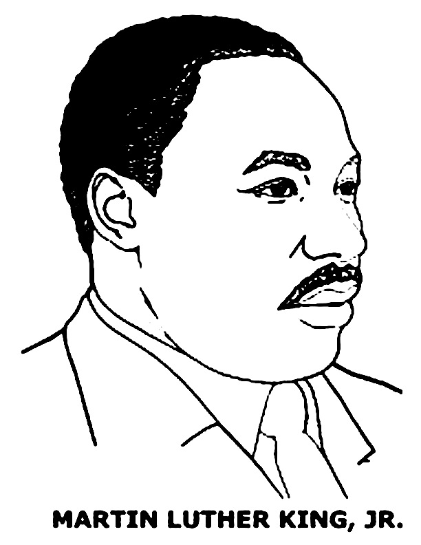 Printable Martin Luther King Jr Coloring Pages