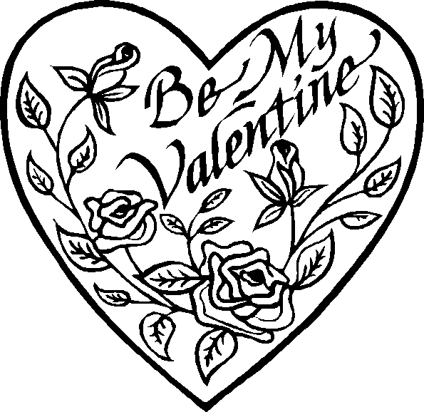 Valentine Coloring Pages To Print 4