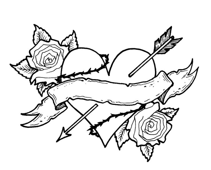 Valentine Coloring Pages - Heart Picture