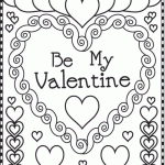 Valentine Coloring Pages - Pretty Hearts
