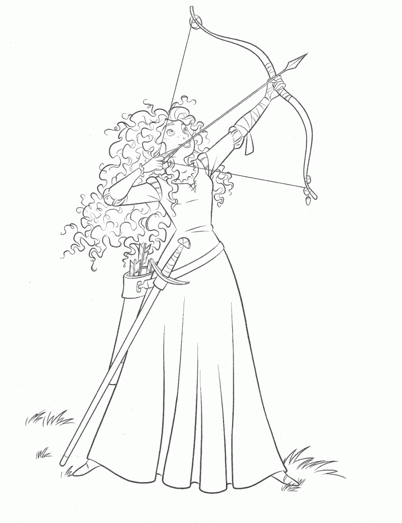 Brave Coloring Pages - Merida