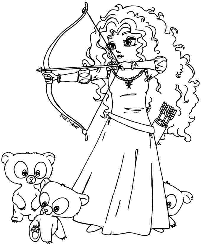 Disney Brave Coloring Pages 6