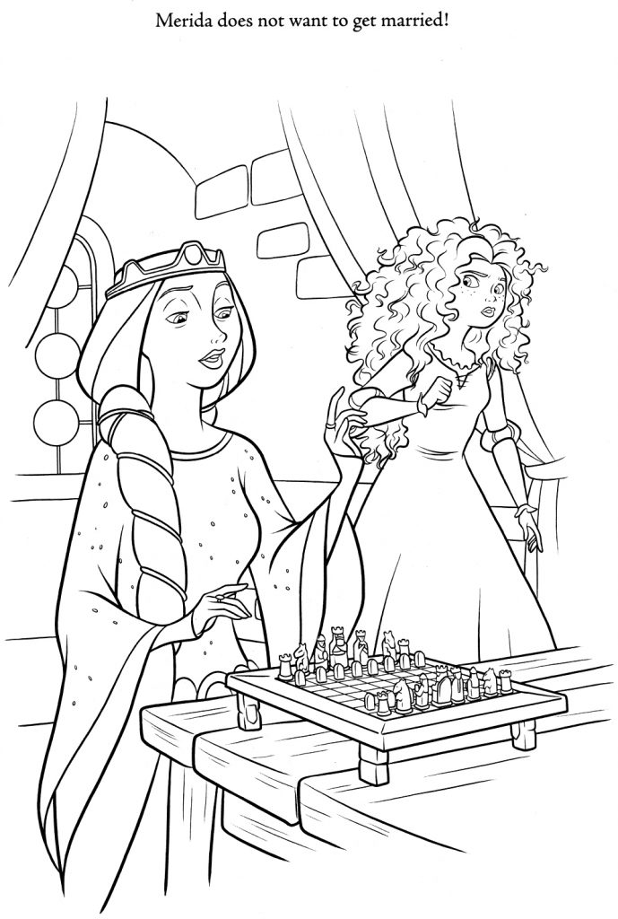 Brave Coloring Pages - Merida says no