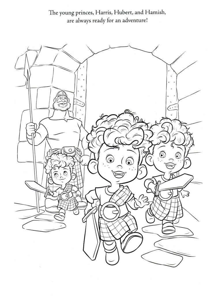 Brave Coloring Pages - Meridas brothers