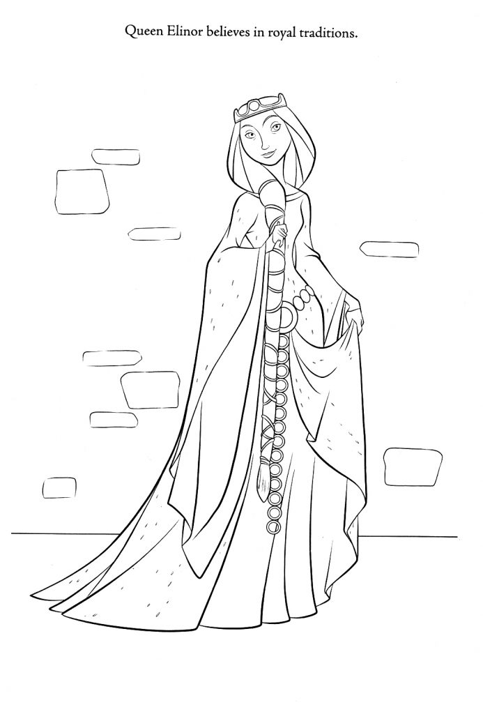 Brave Coloring Pages - Queen Elinor