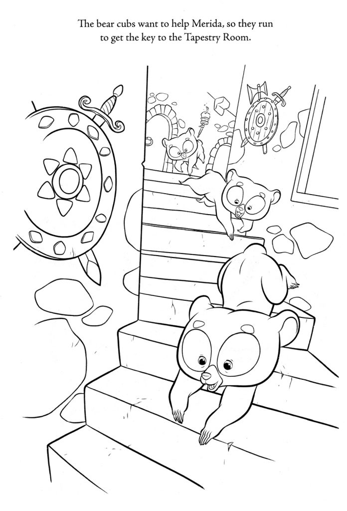 Brave Coloring Pages - brother bears