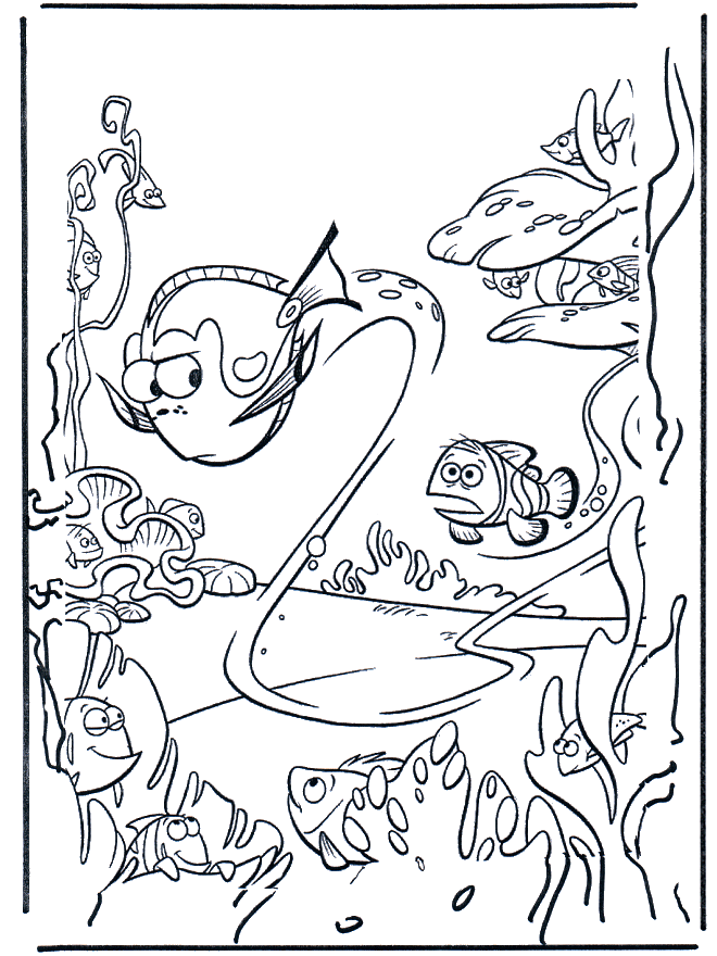 Dory Coloring Page Printables