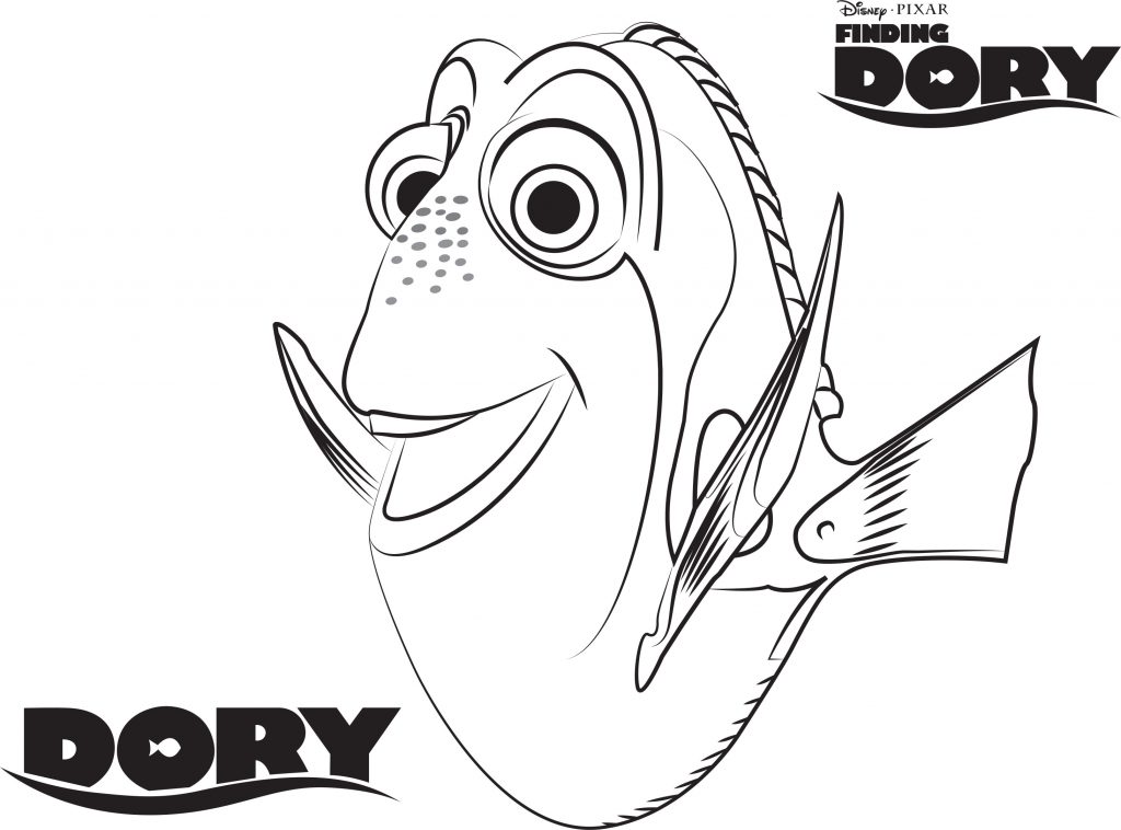 Dory Coloring Sheet