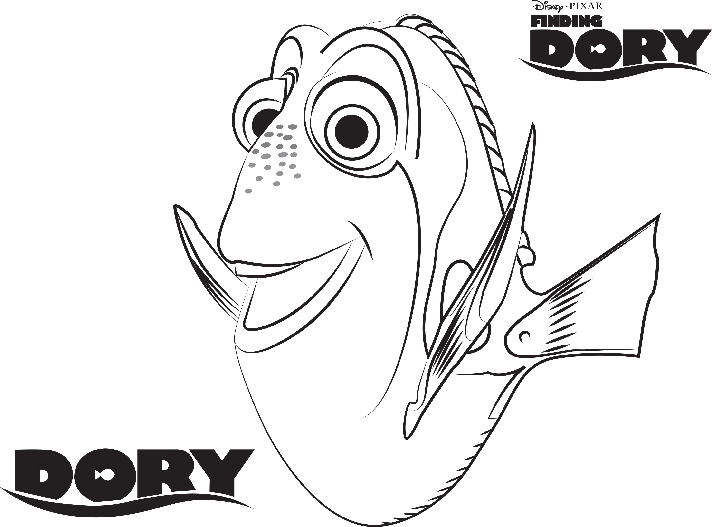 Dory Coloring Pages - Best Coloring Pages For Kids