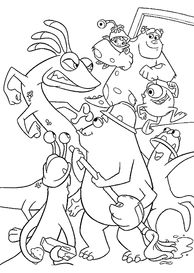 Sully from Monster Inc Coloring Page