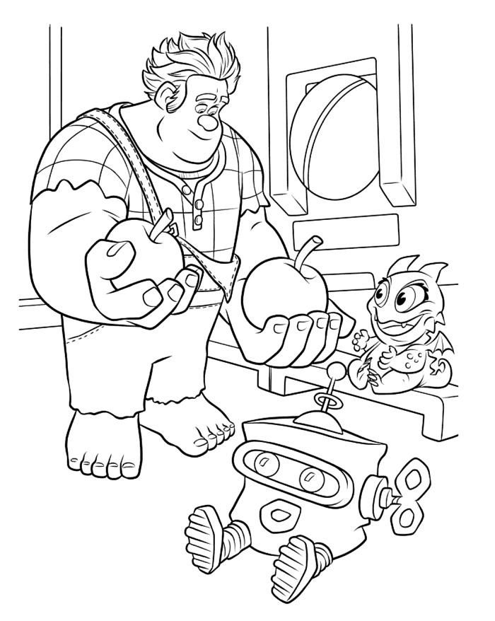 Download Wreck-it Ralph Coloring Pages