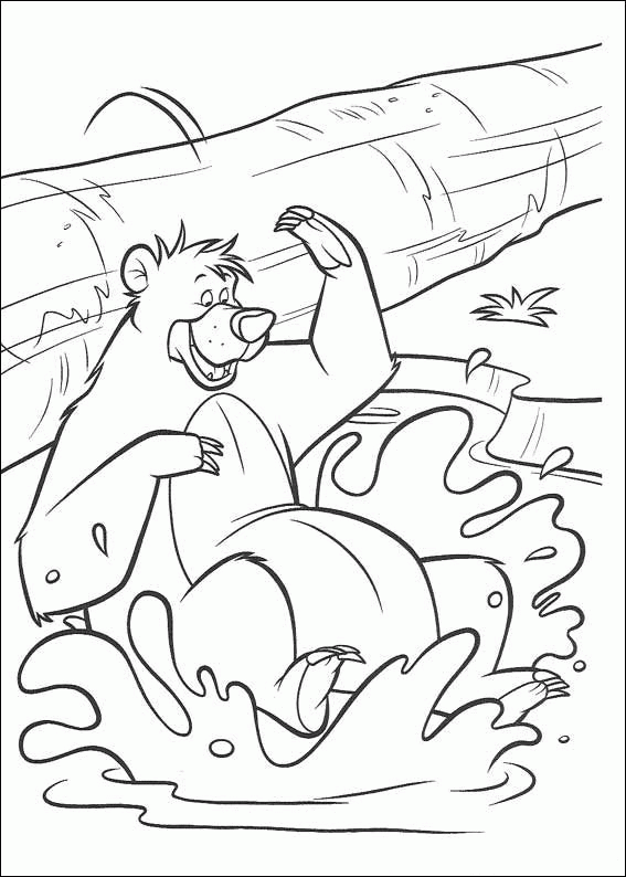 jungle book baloo coloring pages