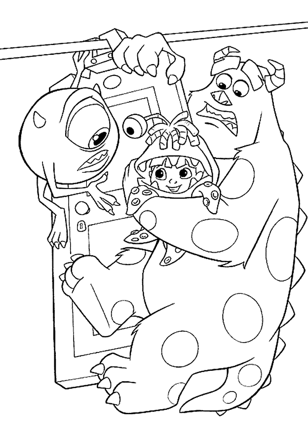 Free Monsters Inc Coloring Pages