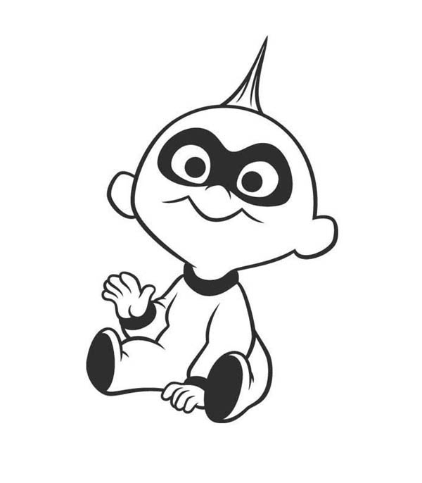 Incredibles Coloring Pages - Jack Jack