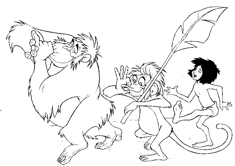 Jungle Book Coloring Pages - I wanna be like you