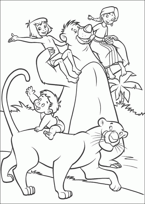 jungle book baloo coloring pages