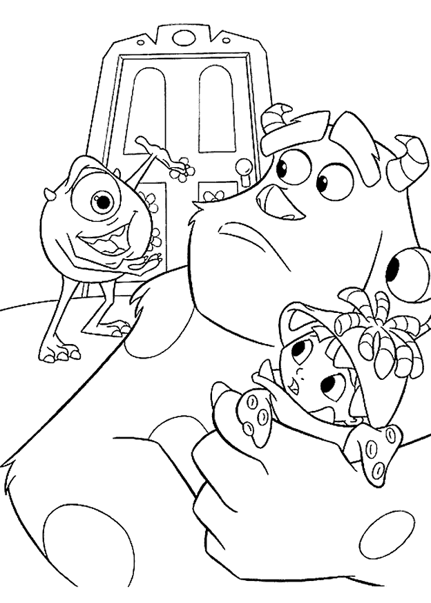 Monsters Inc Coloring Page Printable