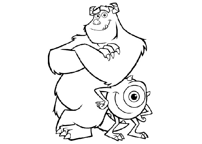 Monsters Inc Coloring Page Printables