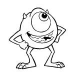 Monsters Inc Coloring Pages Mike Wazowski