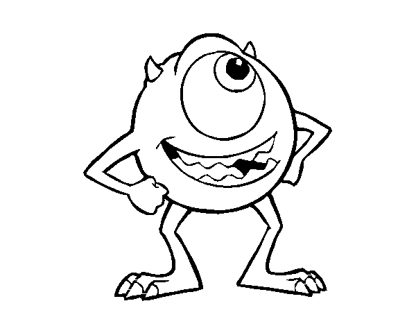 Monsters Inc Coloring Pages Mike Wazowski